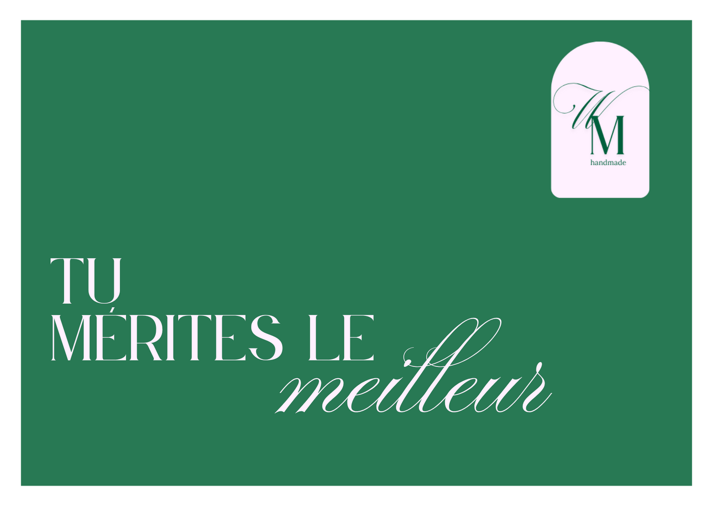 Carte cadeau - wonderfully made