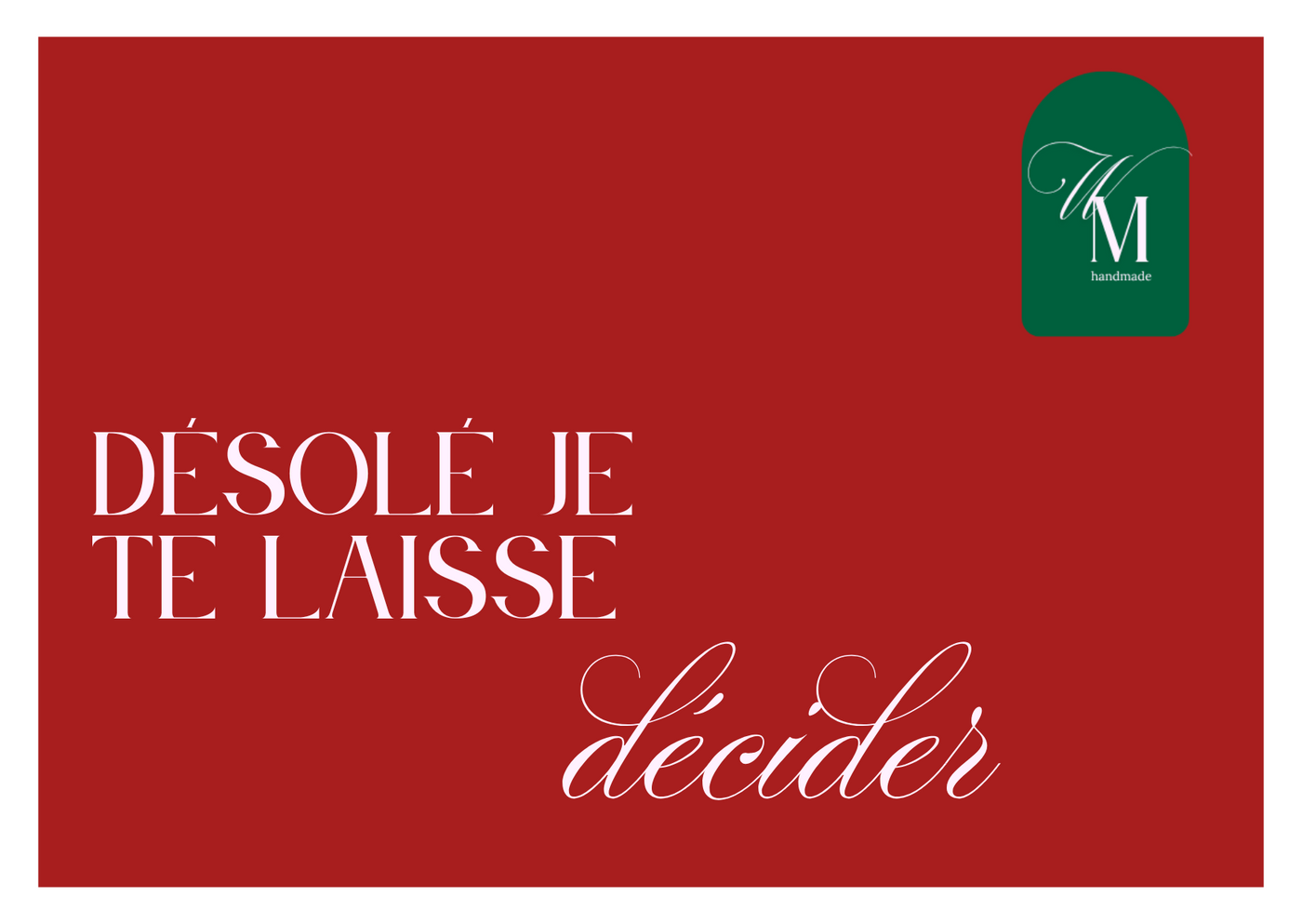 Carte cadeau - wonderfully made